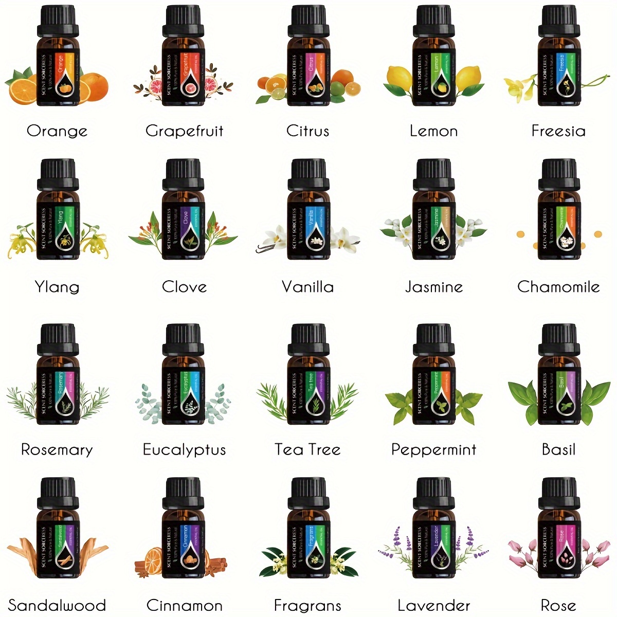 20 unids/set de aceites esenci - Perfume Fragrance Oil reseña y precio