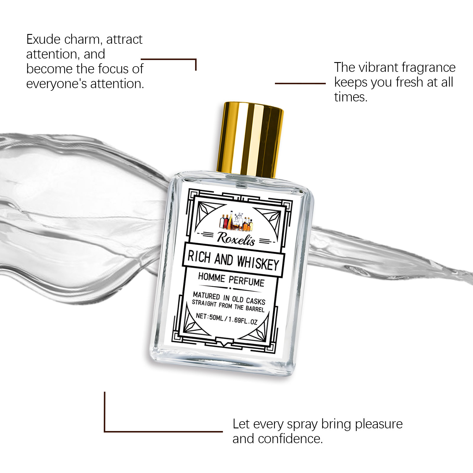 Perfume Roxelis Charm Whisky p - Perfume Alcohol Fragrance reseña y precio